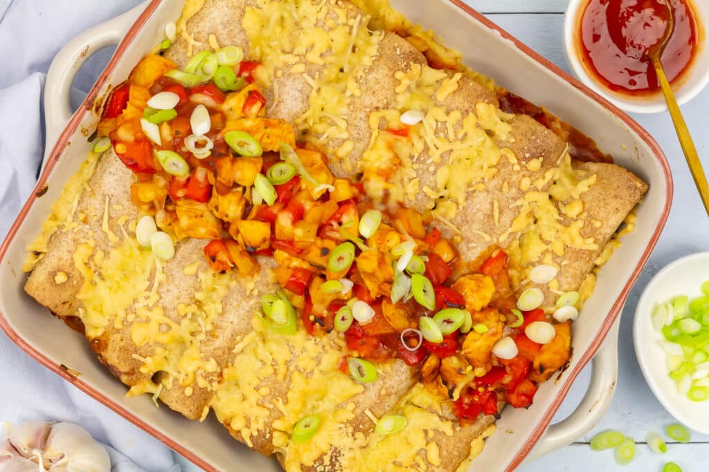 Chicken enchiladas