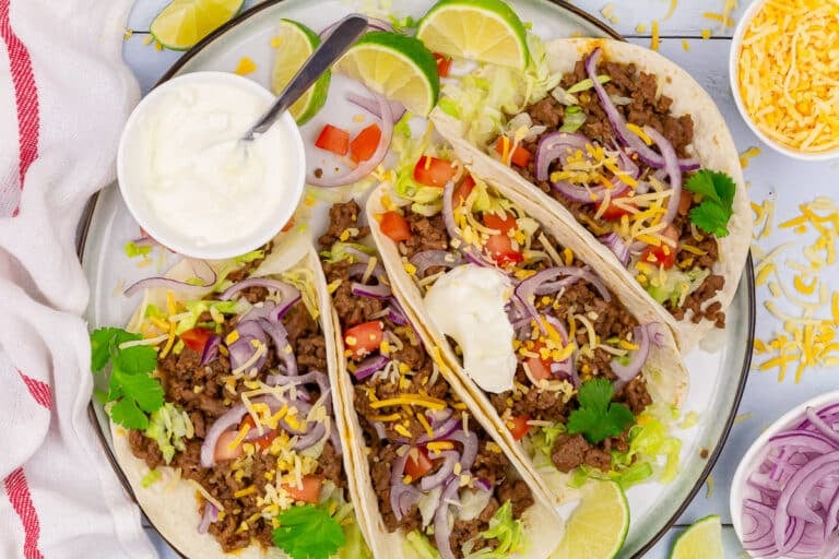 Ground beef tacos
