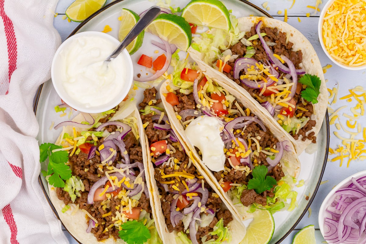 Ground beef tacos