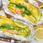 Salmon foil packet