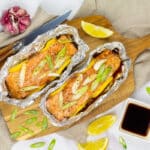 Teriyaki salmon packets