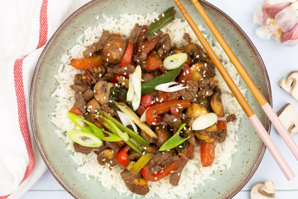 Hoisin steak stir fry