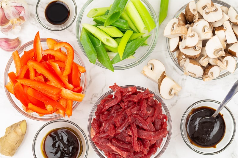 Stir-fry ingredients