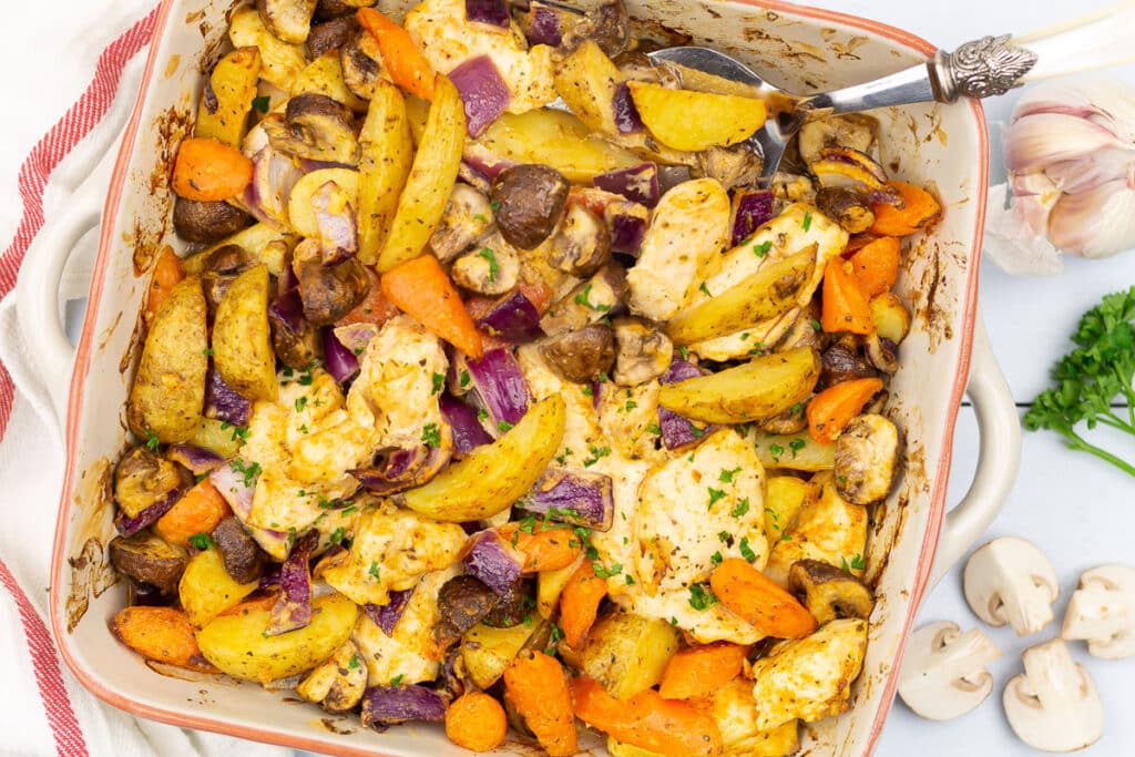 Chicken and vegetable casserole