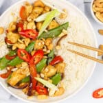 Cashew chicken stir-fry