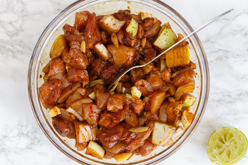 Marinade for chicken satay