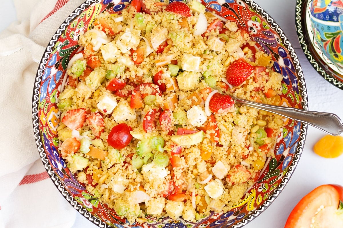 Mediterranean couscous salad