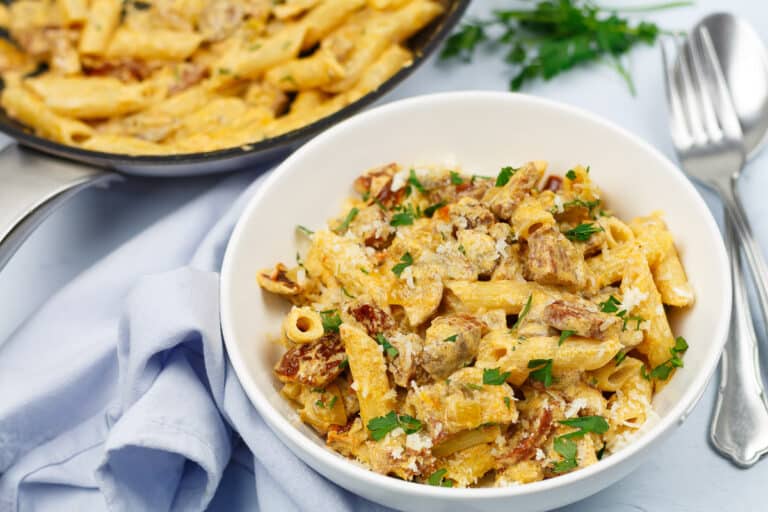 Pasta mushrooms recipe