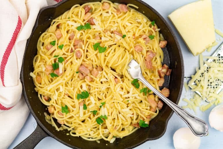Classic pasta carbonara